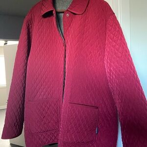 Women's Quilted reversible Red Jacket